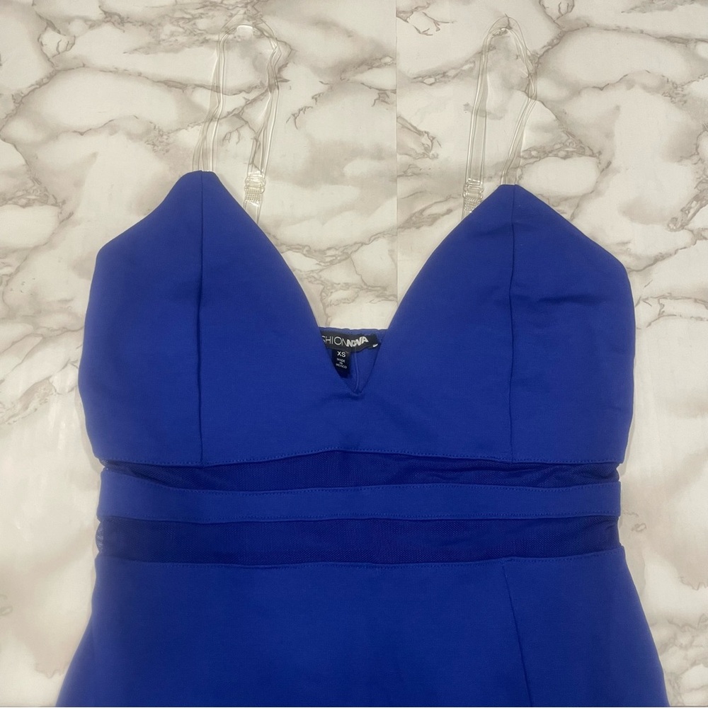 Fashion Nova Give Me Everything Midi Dress in Royal Blue